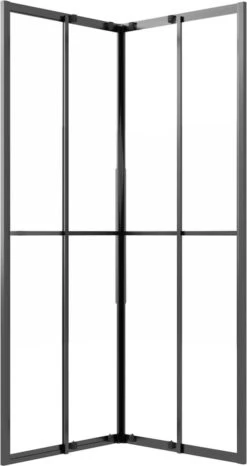 Furniture Limited - Douchecabine 70x70x180 Cm Mat ESG Zwart -Badkamer Accessoires Winkel 636x1200 2