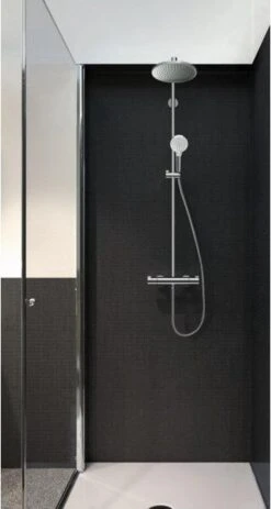 Hansgrohe Crometta S 240 Showerpipe - 1jet - Incl. Thermostaat - Chroom -Badkamer Accessoires Winkel 640x1200