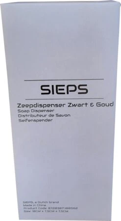 SIEPS Zeepdispenser - Zeeppompje Zwart & Goud - Vrijstaand 400 ML Zeephouder - Keramiek 11 SIEPS Zeepdispenser - Zeeppompje Zwart & Goud - Vrijstaand 400 ML Zeephouder - Keramiek -Badkamer Accessoires Winkel 659x1200