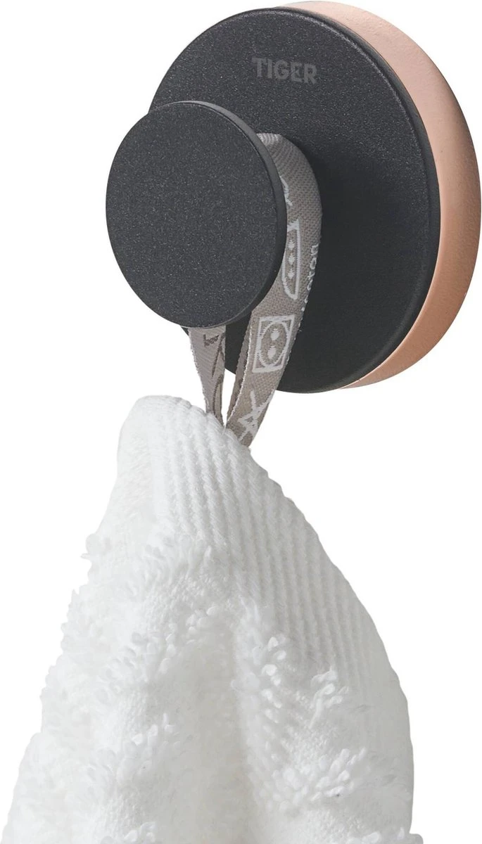 Tiger Urban - Handdoekhaak - 2 Stuks - Zwart - ø 5 Cm - Inclusief 4 Decorringen - Zelfklevend 5 Tiger Urban - Handdoekhaak - 2 Stuks - Zwart - ø 5 Cm - Inclusief 4 Decorringen - Zelfklevend - Afbeelding 3