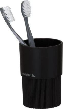 Sealskin Brave Tandenborstelbeker Vrijstaand - Zwart -Badkamer Accessoires Winkel 693x1200 1