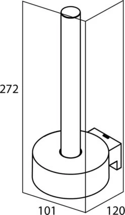 Tiger Bold - Reserverolhouder - Zwart -Badkamer Accessoires Winkel 697x1200