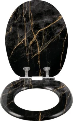 Kamyra® Toiletbril Met Softclose & Print - Toiletbrillen, WC Bril, Brillen, Toiletzitting - Zwart Marmer - 37.5x43.5 Cm 9 Kamyra® Toiletbril Met Softclose & Print - Toiletbrillen, WC Bril, Brillen, Toiletzitting - Zwart Marmer - 37.5x43.5 Cm -Badkamer Accessoires Winkel 729x1200