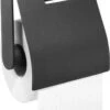 Tiger Nomad Toiletrolhouder Met Klep - Zwart -Badkamer Accessoires Winkel 733x1200