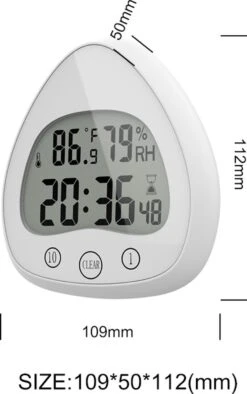 Merkloos Douchetimer - Douchewekker - Kookwekker - Douche Klok - Badkamer Klok - Waterproof - Draadloos - Zuignap - Digitaal -Badkamer Accessoires Winkel 752x1200 5