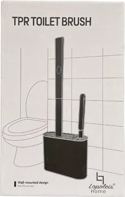 Lopoleis WC Borstel – Toiletborstel – Gesloten Bodem – WC Borstel Met Randreiniger – Siliconen – Grijs – WC Borstel Met Houder – Vrijstaand – Hangend – WC Borstel En Houder -Badkamer Accessoires Winkel 761x1200