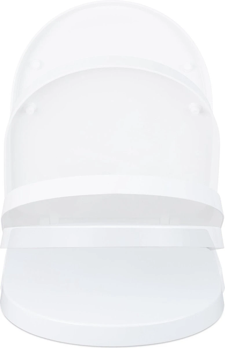 Relaxdays Wc Bril Softclose - D-vorm - Toiletbril Universeel - Toiletdeksel Plastic - Wit 8 Relaxdays Wc Bril Softclose - D-vorm - Toiletbril Universeel - Toiletdeksel Plastic - Wit - Afbeelding 6