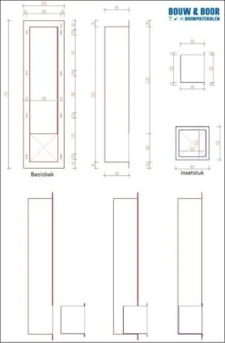 SAAR -Inbouw Toilet Reserve Rolhouder RVS - Met - MAT WIT - Inzetstuk , (uitneembaar) -72 X 20 X 13 Cm - Inbouwdiepte 12 Cm -Badkamer Accessoires Winkel 788x1200