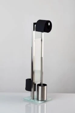 WENKO Toiletbutler Rivalta RVS Mat - Toiletborstel Met Houder, Toiletrolhouder En Reserverolhouder -Badkamer Accessoires Winkel 799x1200 15