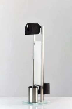 WENKO Toiletbutler Rivalta RVS Mat - Toiletborstel Met Houder, Toiletrolhouder En Reserverolhouder -Badkamer Accessoires Winkel 799x1200 16