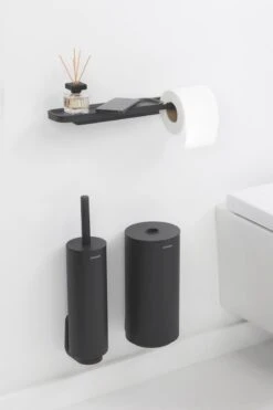 Brabantia MindSet WC Rolhouder Met Plankje - Mineral Infinite Grey -Badkamer Accessoires Winkel 799x1200