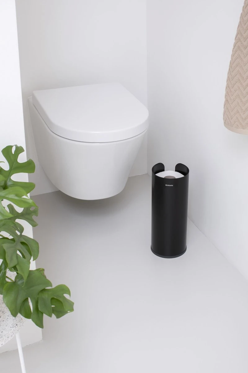 Brabantia ReNew Reserverolhouder - Matt Black 6 Brabantia ReNew Reserverolhouder - Matt Black - Afbeelding 4