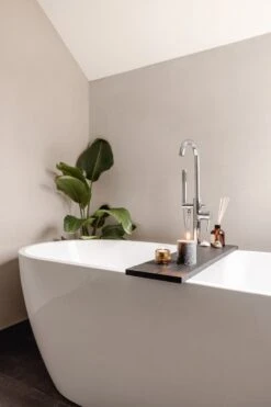 Luxe Badplank Zwart 85 Cm - Badplank Voor In Bad - Eiken Hout - Sterk En Duurzaam Materiaal - Massief Eikenhout - Badrek Zwart -Badkamer Accessoires Winkel 800x1200 34