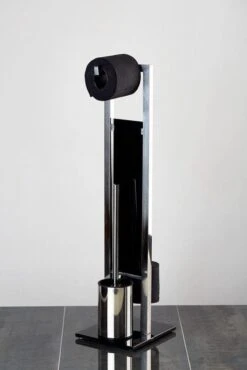 WENKO Toiletbutler Rivalta RVS Glanzend - Toiletborstel Met Houder, Toiletrolhouder En Reserverolhouder -Badkamer Accessoires Winkel 802x1200