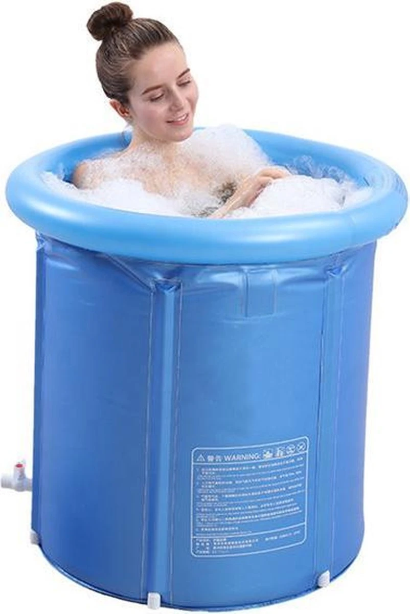 OpblaasbaarDirect | Opblaasbaar Bad - 1 Persoons Balkonbad - IJsbad / Tub Met Afvoerslang En Opblaasbare Rand - Met Comfortable Zitting - 75x80cm - Ijschallenge 5 OpblaasbaarDirect | Opblaasbaar Bad - 1 Persoons Balkonbad - IJsbad / Tub Met Afvoerslang En Opblaasbare Rand - Met Comfortable Zitting - 75x80cm - Ijschallenge - Afbeelding 3