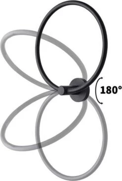 Merkloos Handdoekring Zwart - Handdoekrek Zwart - Badkamer Accessoires - Eenvoudig Te Monteren -Badkamer Accessoires Winkel 815x1200