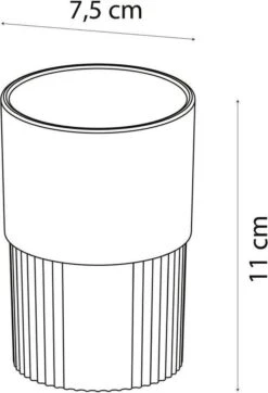 Sealskin Brave Tandenborstelbeker Vrijstaand - Zwart -Badkamer Accessoires Winkel 818x1200 1