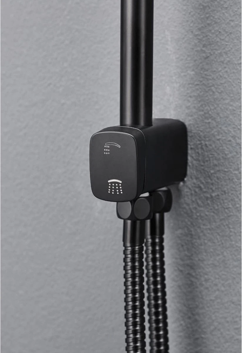 Livarno Home Regendouche Set Zwart 80-120cm Hoogte Verstelbaar 5 Livarno Home Regendouche Set Zwart 80-120cm Hoogte Verstelbaar - Afbeelding 3