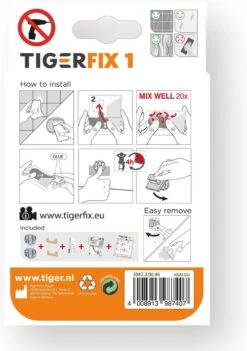 Tiger TigerFix Type 1 - Tiger Accessoires Monteren Zónder Boren - 2 Stuks -Badkamer Accessoires Winkel 844x1200
