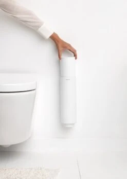 Brabantia MindSet WC Borstel Siliconen Met Houder - Mineral Fresh White -Badkamer Accessoires Winkel 852x1200 1