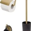 Tiger Tune Toiletaccessoires 3st. Incl. WC/Toilet Borstel, Rolhouder & Handdoekhaak - Messing/Zwart 2 Tiger Tune Toiletaccessoires 3st. Incl. WC/Toilet Borstel, Rolhouder & Handdoekhaak - Messing/Zwart -Badkamer Accessoires Winkel 852x1200 2
