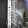 Douchepaneel Met Massage - Regendouche - Massage Jets - Waterval Douche - Met Thermostaatkraan En Handdouche - Zilver - Opbouw - Douchekop - Flanner®