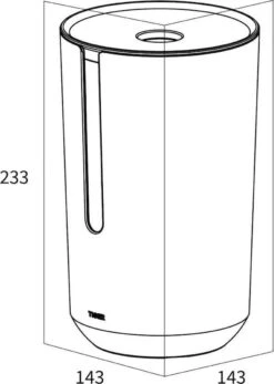 Tiger Tess - Reserverolhouder Met Deksel - Vrijstaand - Zwart / Antraciet 17 Tiger Tess - Reserverolhouder Met Deksel - Vrijstaand - Zwart / Antraciet -Badkamer Accessoires Winkel 855x1200 3