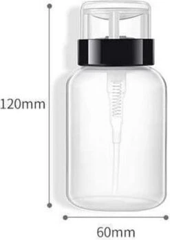 Doodadeals® Pompflesje - 2 Stuks X 220 Ml - Navulbaar - Pompfles - Pompflacon Leeg - 2x Pomp Dispenser - Voor Nagellak Remover - Make-up Remover - Alcohol -Badkamer Accessoires Winkel 855x1200 5