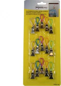 Merkloos Benson Handdoekhouders - Handdoekclips - 15 Stuks -Badkamer Accessoires Winkel 859x1200