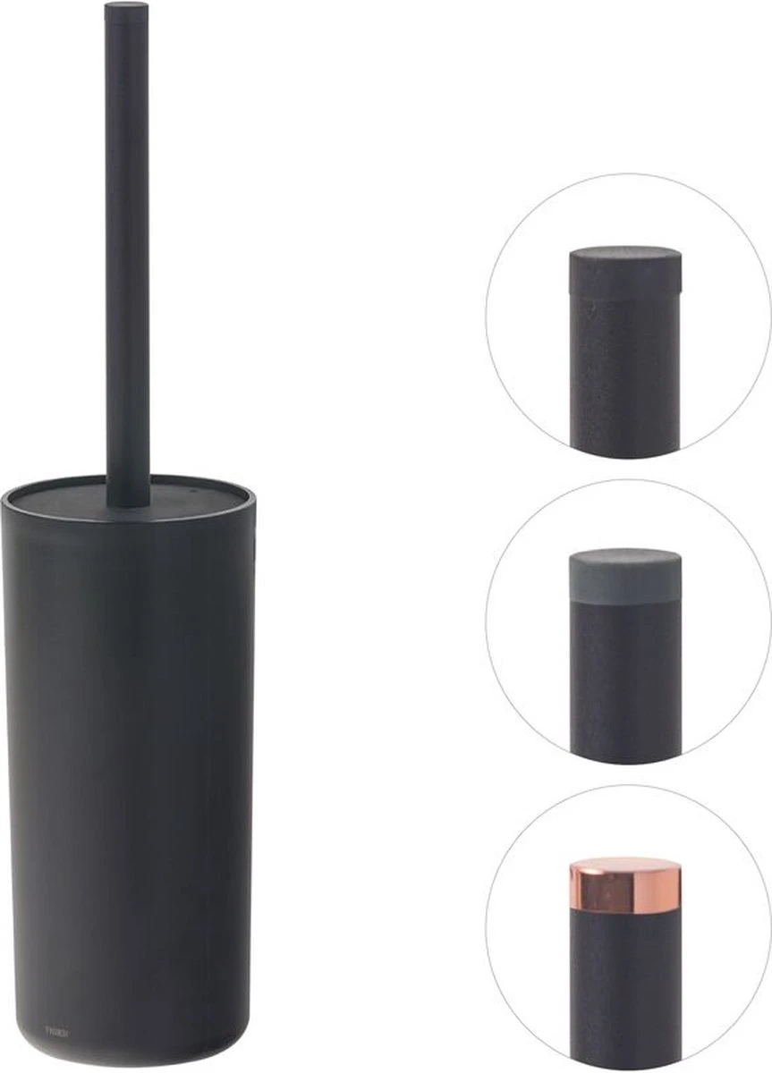Tiger Urban - Toiletborstel Met Houder Vrijstaand - Zwart 4 Tiger Urban - Toiletborstel Met Houder Vrijstaand - Zwart - Afbeelding 2