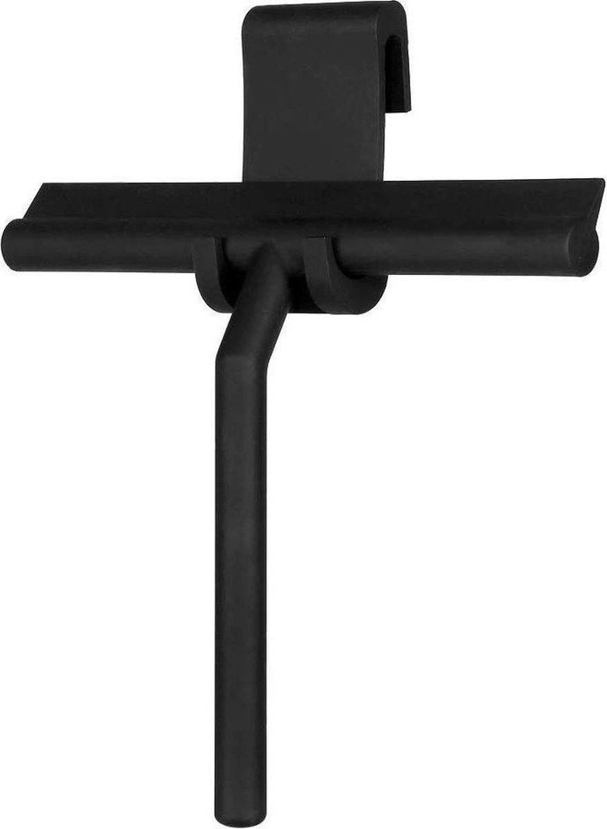 Merkloos Douchewisser Zwart Met Ophangsysteem Luxe –Trekker Douche - Siliconen 3 Merkloos Douchewisser Zwart Met Ophangsysteem Luxe –Trekker Douche - Siliconen