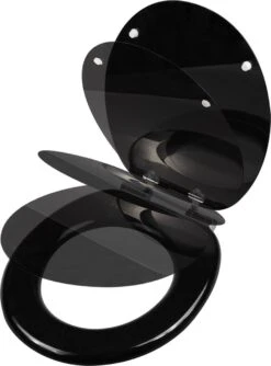 Casaria Wc-bril Met Deksel Sluitingsmechanisme Toiletzitting MDF Zwart -Badkamer Accessoires Winkel 887x1200 2