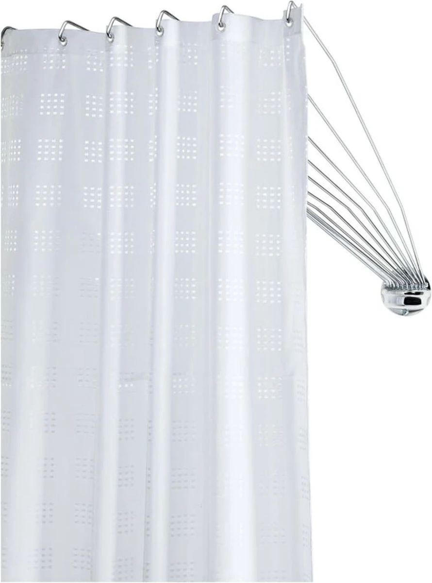 Sealskin Umbrella Douchegordijnstangset - Chroom 4 Sealskin Umbrella Douchegordijnstangset - Chroom - Afbeelding 2