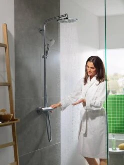 Hansgrohe Crometta S 240 Showerpipe - 1jet - Incl. Thermostaat - Chroom -Badkamer Accessoires Winkel 899x1200 20