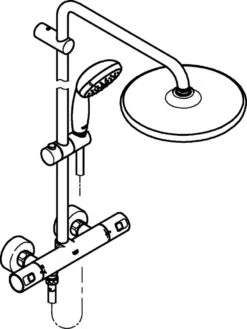 GROHE Vitalio Start 250 Regendouche - ø 25 Cm - Rond - Zwart -Badkamer Accessoires Winkel 902x1200 4