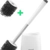 Toiletborstel Siliconen Met Houder - Sneldrogend, Hygiënisch & Antibacteriële Werking - WC Borstel - Toilet Borstel Houder (EXTRA SILICONE BORSTEL GRATIS) 1 Toiletborstel Siliconen Met Houder - Sneldrogend, Hygiënisch & Antibacteriële Werking - WC Borstel - Toilet Borstel Houder (EXTRA SILICONE BORSTEL GRATIS) -Badkamer Accessoires Winkel 906x1200