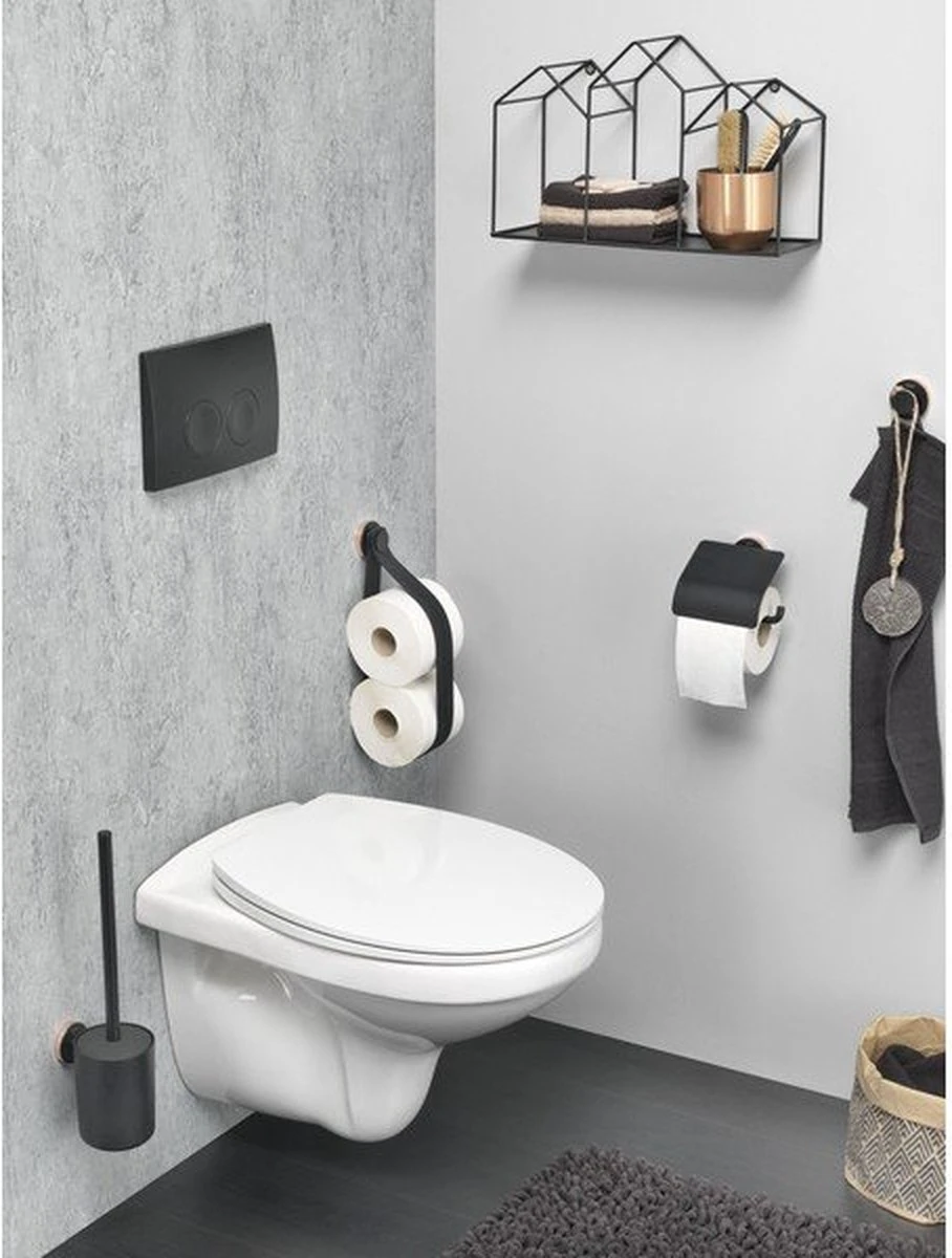 Tiger Urban - Toiletborstel Met Houder Vrijstaand - Zwart 11 Tiger Urban - Toiletborstel Met Houder Vrijstaand - Zwart - Afbeelding 9