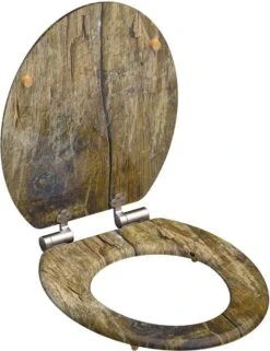 SCHÜTTE WC-Bril 80124 SOLID WOOD - MDF-Hout - Soft Close - Verchroomde Scharnieren - Decor - 3-zijdige Print -Badkamer Accessoires Winkel 924x1200 1