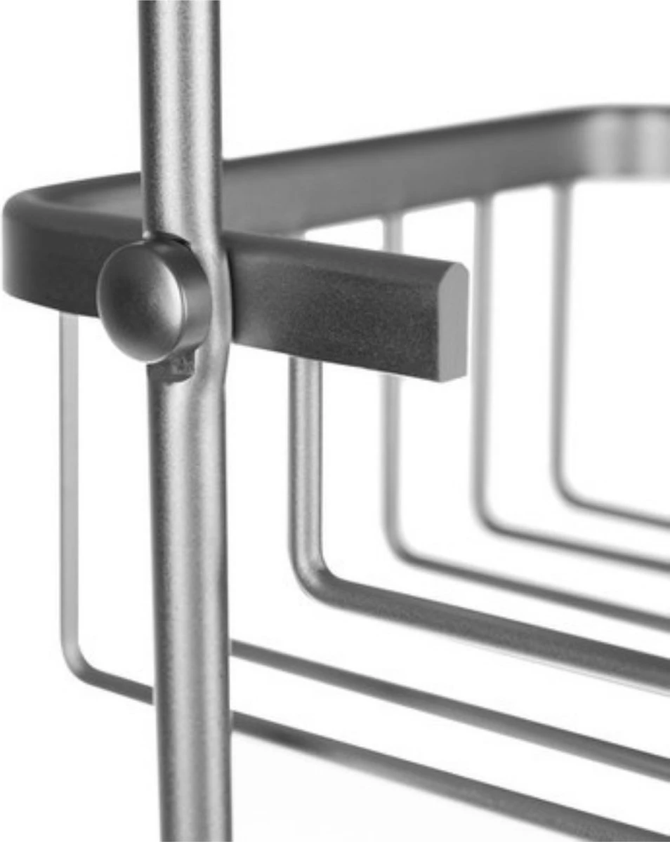 Recalma Doucherek 3 Laags - Monteren Zonder Boren - Zilver - Zuignap - Ook Voor Grote Flessen - Opbergrek Douche - 3 Etages 7 Recalma Doucherek 3 Laags - Monteren Zonder Boren - Zilver - Zuignap - Ook Voor Grote Flessen - Opbergrek Douche - 3 Etages - Afbeelding 5