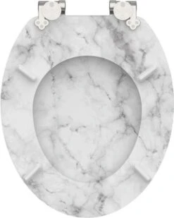 SCHÜTTE WC-Bril 80194 MARMOR STONE - MDF-Hout - Soft Close - Verchroomde Scharnieren - Decor - 3-zijdige Print -Badkamer Accessoires Winkel 959x1200 7