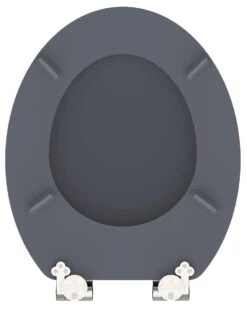 SCHÜTTE WC-Bril 80104 SPIRIT ANTHRAZIT - MDF-Hout - Soft Close - Verchroomde Scharnieren - Gelakt - Gesatineerd Antraciet -Badkamer Accessoires Winkel 959x1200 9