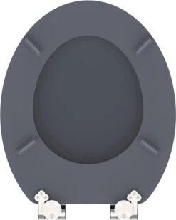 SCHÜTTE WC-Bril 80104 SPIRIT ANTHRAZIT - MDF-Hout - Soft Close - Verchroomde Scharnieren - Gelakt - Gesatineerd Antraciet -Badkamer Accessoires Winkel 960x1200 18