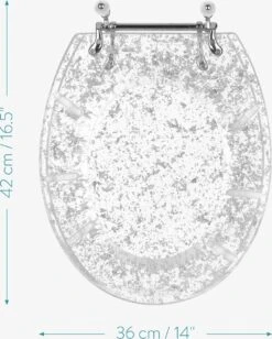Navaris Toiletbril Met Glitter Design - Transparante Wc-bril 42 X 36 X 4,5 Cm - Makkelijk Te Bevestigen 14 Navaris Toiletbril Met Glitter Design - Transparante Wc-bril 42 X 36 X 4,5 Cm - Makkelijk Te Bevestigen -Badkamer Accessoires Winkel 962x1200 7
