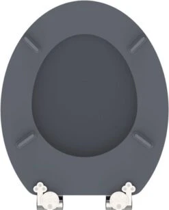 SCHÜTTE WC-Bril 80104 SPIRIT ANTHRAZIT - MDF-Hout - Soft Close - Verchroomde Scharnieren - Gelakt - Gesatineerd Antraciet -Badkamer Accessoires Winkel 964x1200 5