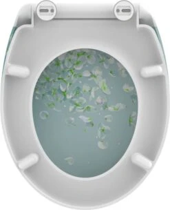 SCHÜTTE WC-Bril 82381 FLOWER IN THE WIND - Duroplast - Soft Close - Afklikbaar - RVS-Scharnieren - Decor - 3-zijdige Print -Badkamer Accessoires Winkel 975x1200 2