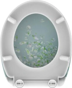 SCHÜTTE WC-Bril 82381 FLOWER IN THE WIND - Duroplast - Soft Close - Afklikbaar - RVS-Scharnieren - Decor - 3-zijdige Print -Badkamer Accessoires Winkel 976x1200 6