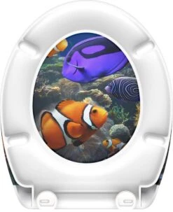 SCHÜTTE WC-Bril 82372 SEA LIFE - Duroplast - Soft Close - Afklikbaar - RVS-Scharnieren - Decor - 3-zijdige Print -Badkamer Accessoires Winkel 977x1200 17