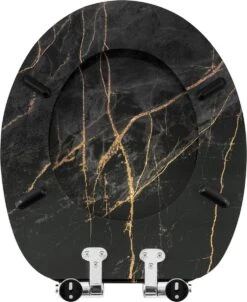 Kamyra® Toiletbril Met Softclose & Print - Toiletbrillen, WC Bril, Brillen, Toiletzitting - Zwart Marmer - 37.5x43.5 Cm 11 Kamyra® Toiletbril Met Softclose & Print - Toiletbrillen, WC Bril, Brillen, Toiletzitting - Zwart Marmer - 37.5x43.5 Cm -Badkamer Accessoires Winkel 982x1200 3