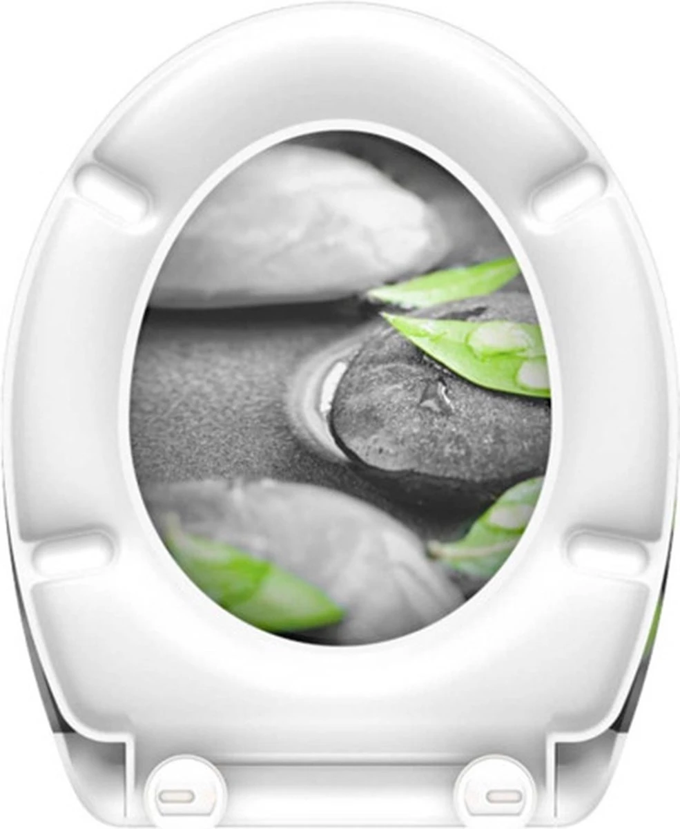 SCHÜTTE WC-Bril 82374 STONE - Duroplast - Soft Close - Afklikbaar - RVS-Scharnieren - Decor - 3-zijdige Print 12 SCHÜTTE WC-Bril 82374 STONE - Duroplast - Soft Close - Afklikbaar - RVS-Scharnieren - Decor - 3-zijdige Print - Afbeelding 10