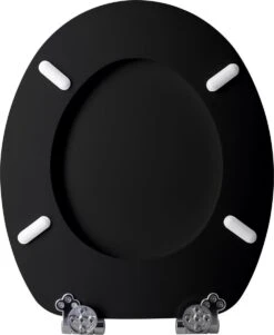 Casaria Wc-bril Met Deksel Sluitingsmechanisme Toiletzitting MDF Zwart -Badkamer Accessoires Winkel 986x1200 3